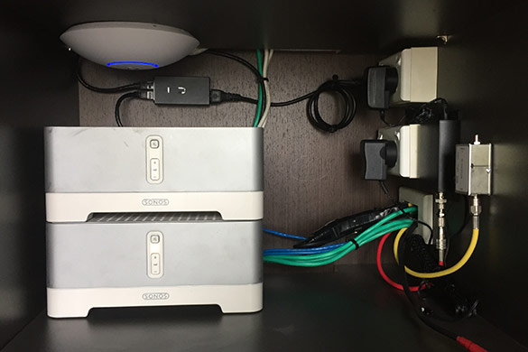 Sonos Connect Amps and Ubiquiti AP